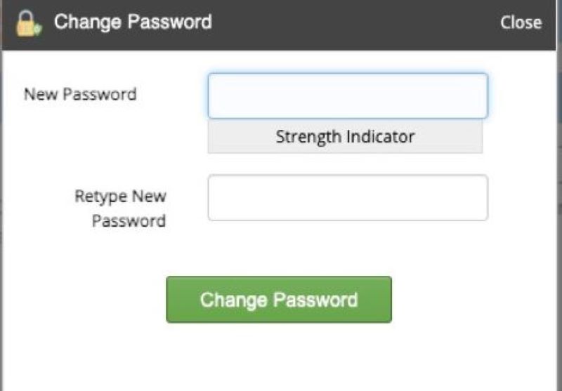 Chọn “Change Password”