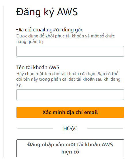 Điền địa chỉ email