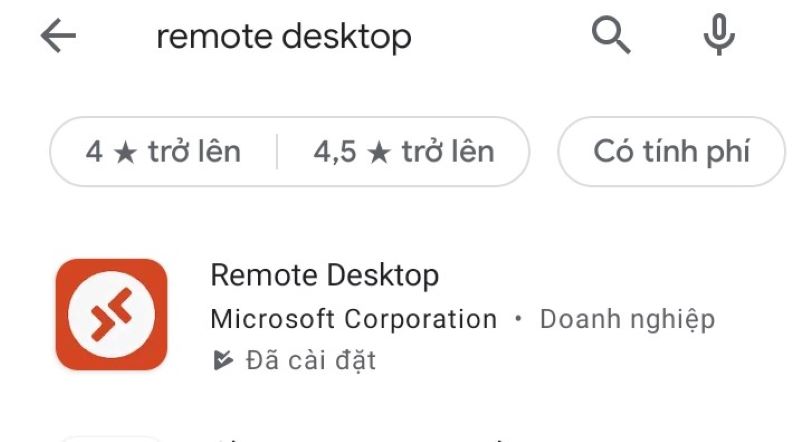 Tìm Microsoft Remote Destop và tải xuống 