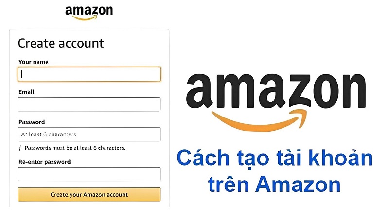 Tạo tài khoản Amazon