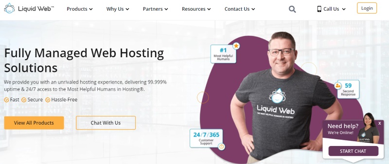 Liquid Web - một trong những đơn vị cung cấp dịch vụ lưu trữ WordPress