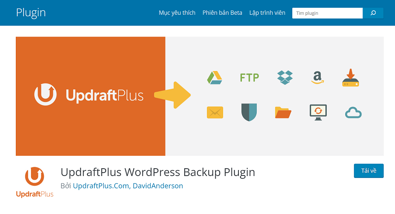 Plugin UpdraftPlus