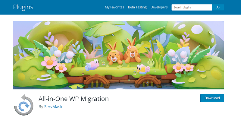 Plugin All-in-One WP Migration