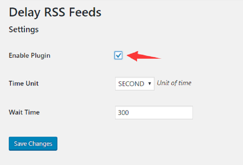 Delay RSS Feeds