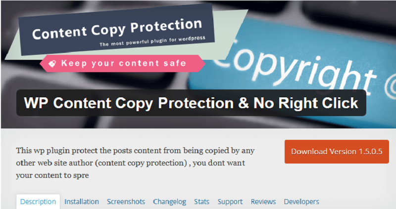 WP Content Copy Protection & No Right Click