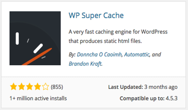 Plugin WP Super Cache