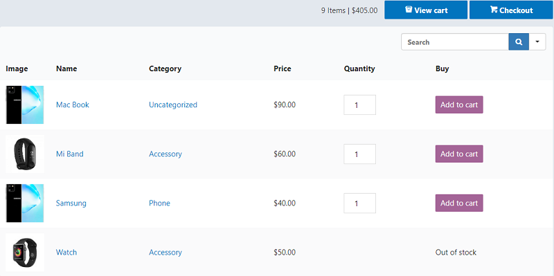 Plugin Ninja Tables