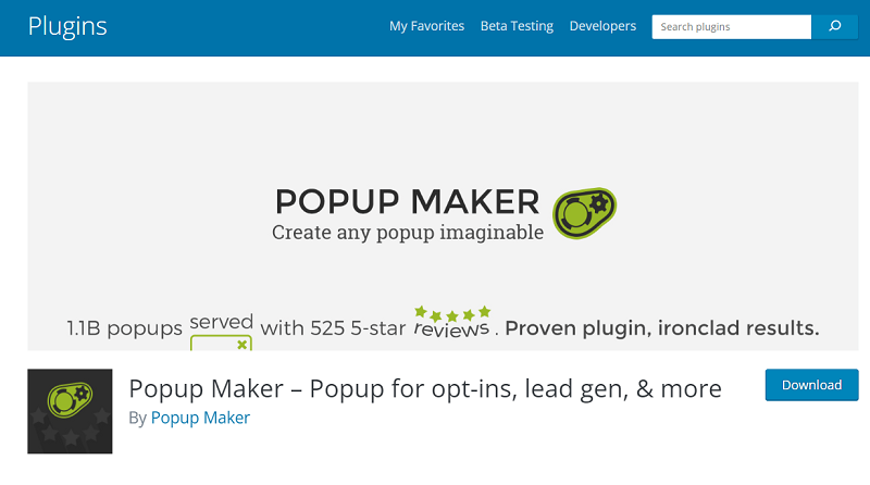 Popup maker