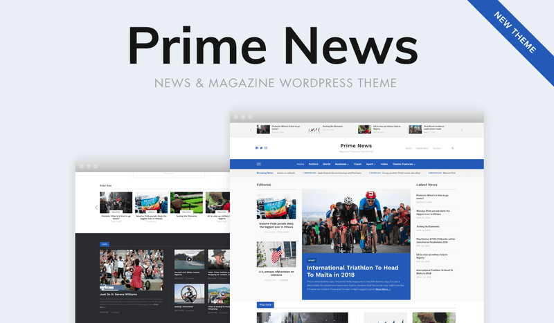 Prime News được xây dựng theo phong cách tối giản trong thiết kế