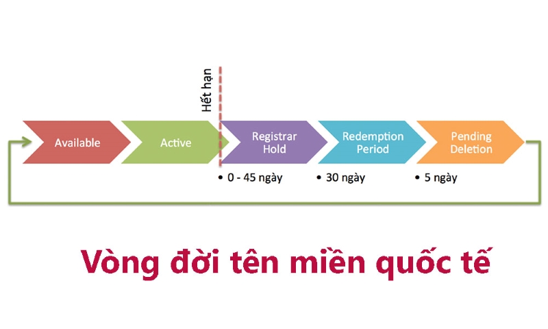 Vòng đời tên miền quốc tế