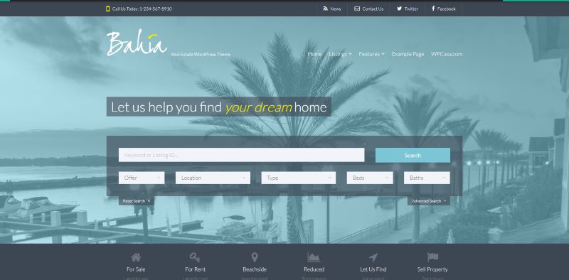 Bahia - Theme WordPress bất động sản chuyên nghiệp