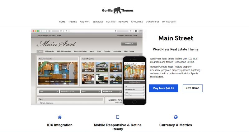 Theme WordPress Main Street