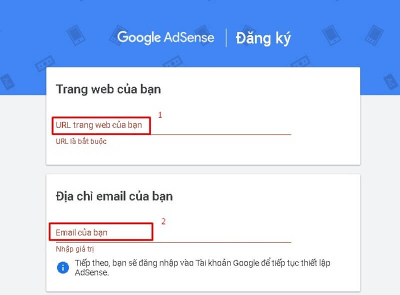 Đăng ký và đăng nhập Google AdSense