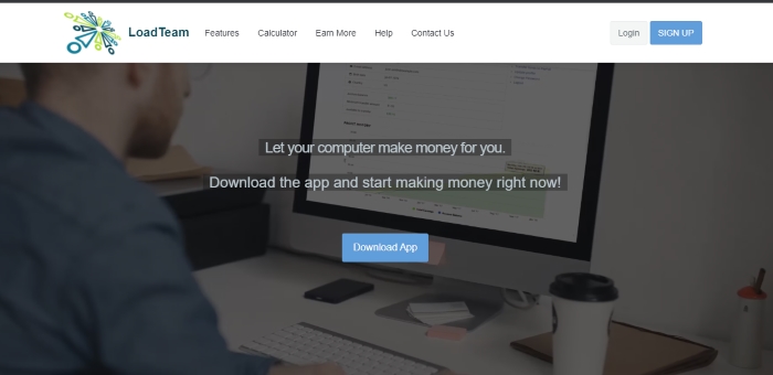 LoadTeam.com là một ứng dụng treo máy để kiếm tiền dành cho hệ điều hành Windows