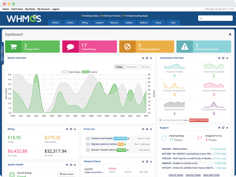 Cách sử dụng WHMCS