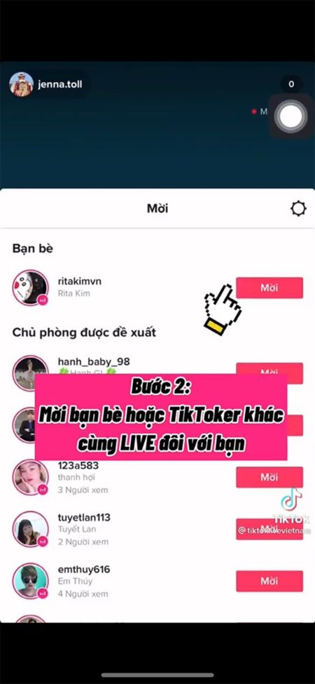 Cách livestream trên Tiktok