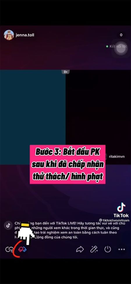 Cách livestream trên Tiktok